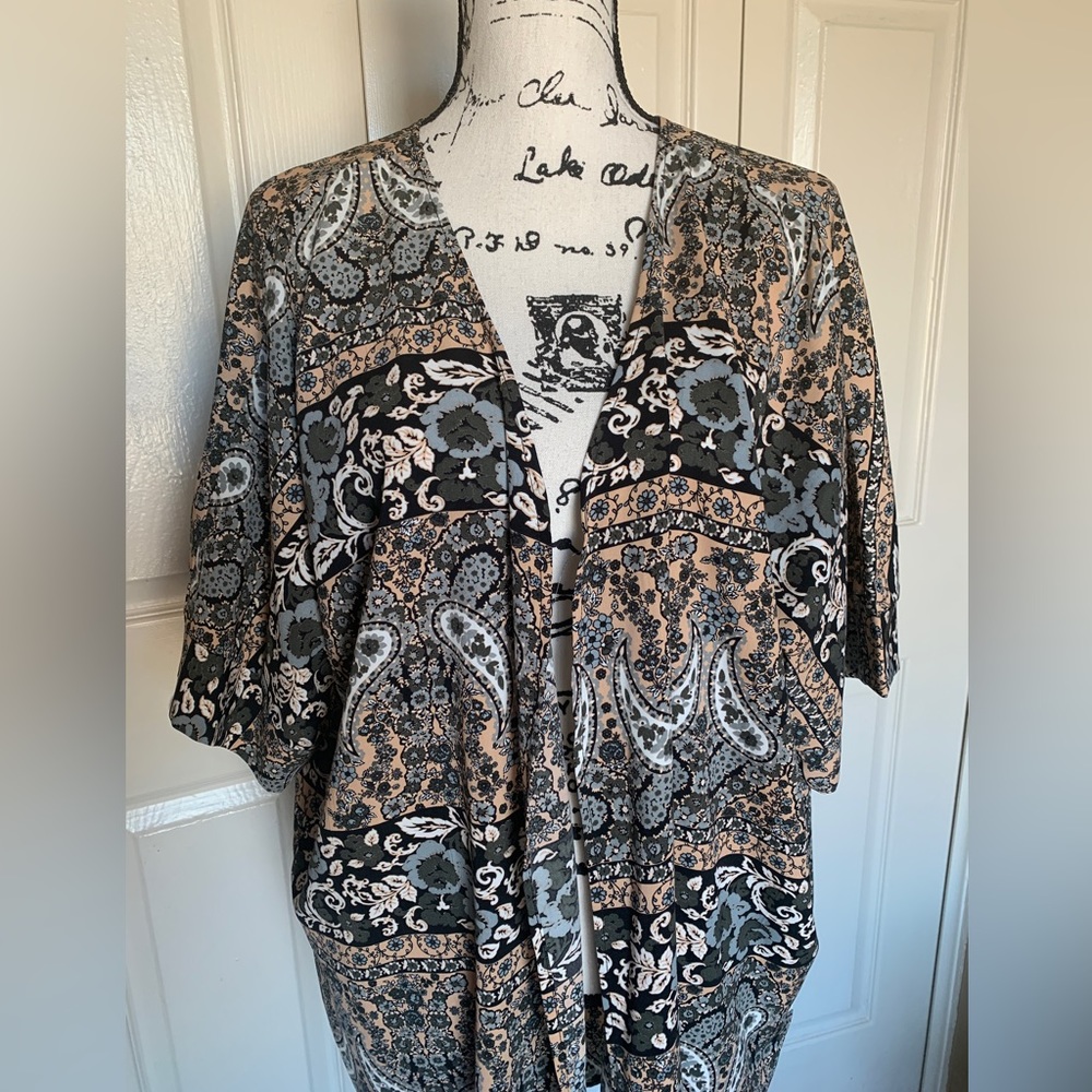 Rubz Floral & Paisley Long Kimono